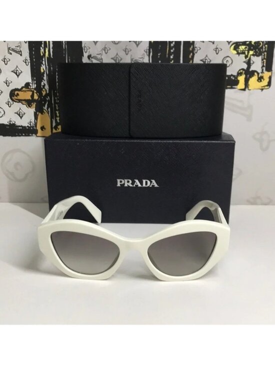 New Authentic Prada SPR 07Y Women’s Sunglasses – White Frame main image 13